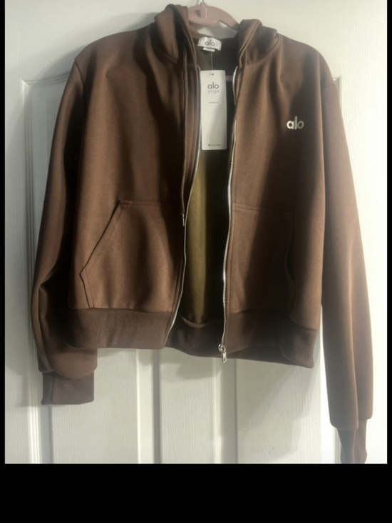 ALO Yoga Other - Alo Brown Zip Hoodie - Brown Cropped Zip Jacket